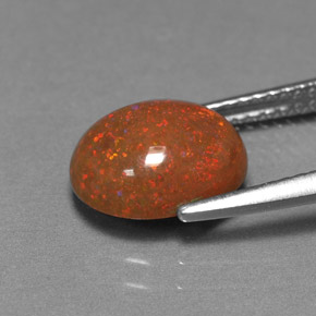 1.66克拉天然巧克力蛋白石，椭圆形切割，不透明