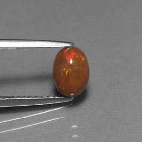 0.69克拉天然巧克力蛋白石，椭圆形切割，不透明