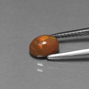 0.69克拉天然巧克力蛋白石，椭圆形切割，不透明