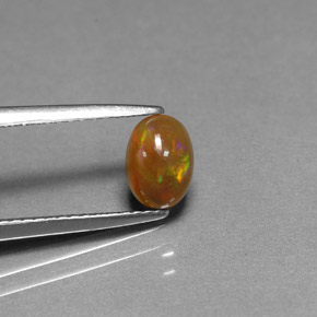 0.54克拉天然巧克力蛋白石，椭圆形切割，不透明