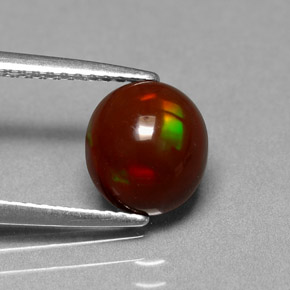 1.40克拉天然巧克力蛋白石，椭圆形切割，不透明