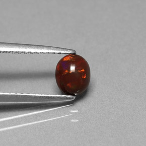 0.43克拉天然巧克力蛋白石，椭圆形切割，不透明