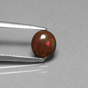 0.44克拉天然巧克力蛋白石，椭圆形切割，不透明