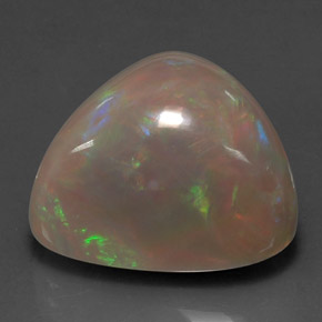 15.63克拉天然多色巧克力欧泊，三角形，19.3×16.5毫米，不透明