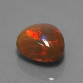 4.49克拉天然多色巧克力欧泊，异形，12×10.9毫米，不透明