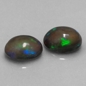 克拉天然巧克力蛋白石，椭圆形切割，半透明