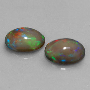 克拉天然巧克力蛋白石，椭圆形切割，半透明