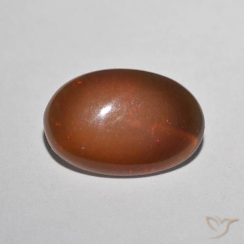 1.90ct 天然 彩色 巧克力蛋白石, 椭圆形, 半透明