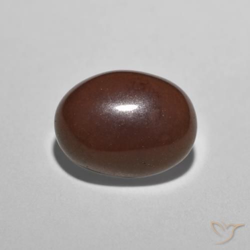 0.72克拉天然巧克力蛋白石，椭圆形，半透明