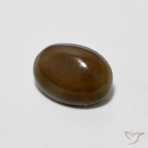 0.47克拉天然巧克力蛋白石，椭圆形，不透明