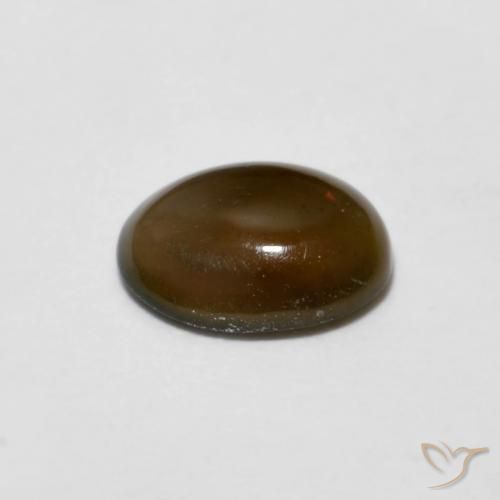 0.47克拉天然巧克力蛋白石，椭圆形，不透明