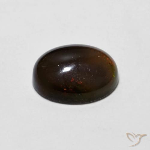 0.90克拉天然巧克力蛋白石，椭圆形，不透明