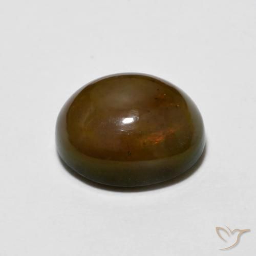 2.20克拉天然巧克力蛋白石，椭圆形，不透明