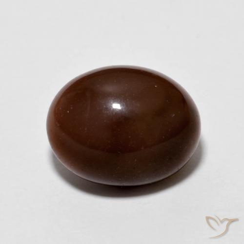 2.13ct 天然 山核桃棕 巧克力蛋白石, 椭圆形, 不透明