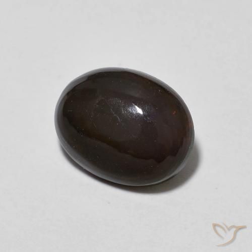 1.20克拉天然巧克力蛋白石，椭圆形，透明