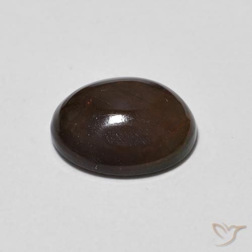 1.20克拉天然巧克力蛋白石，椭圆形，透明