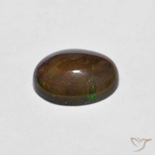 0.71克拉天然巧克力蛋白石，椭圆形，不透明