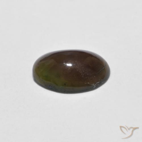 0.38克拉天然巧克力蛋白石，椭圆形，不透明