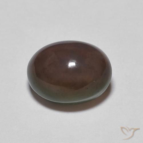 1.01ct 天然 彩色 巧克力蛋白石, 椭圆形, 不透明