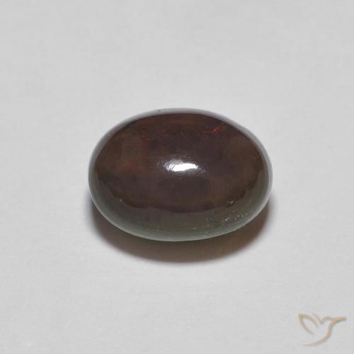 0.64克拉天然巧克力蛋白石，椭圆形，不透明