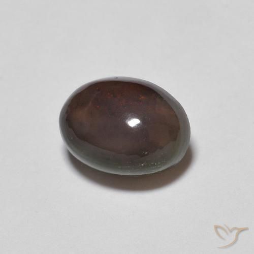 0.64克拉天然巧克力蛋白石，椭圆形，不透明