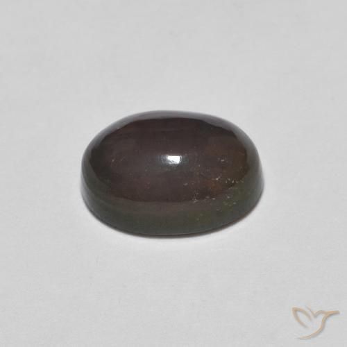 0.64克拉天然巧克力蛋白石，椭圆形，不透明