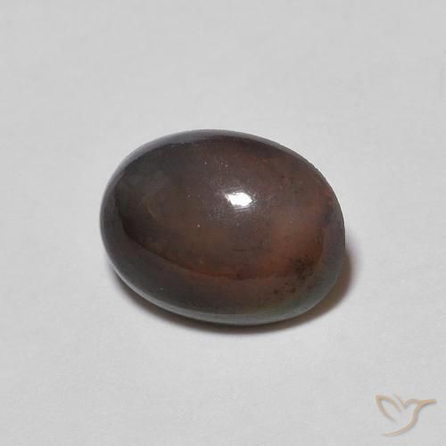 0.69克拉天然巧克力蛋白石，椭圆形，不透明