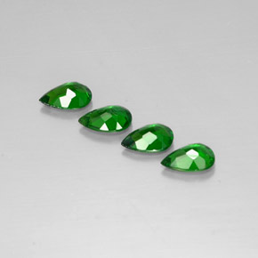 克拉天然铬透辉石，梨形，VVS-VS