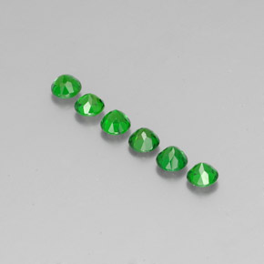 克拉天然铬透辉石，圆形切割，VS-SI