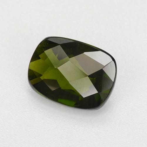 1.41克拉天然绿色铬透辉石，垫形剪裁，8.1×6.1毫米，VVS-VS
