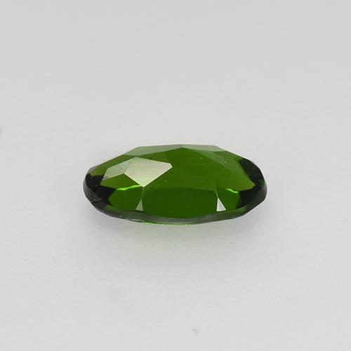 0.54克拉天然绿色铬透辉石，椭圆形切割，6.6×4.2毫米，VVS-VS