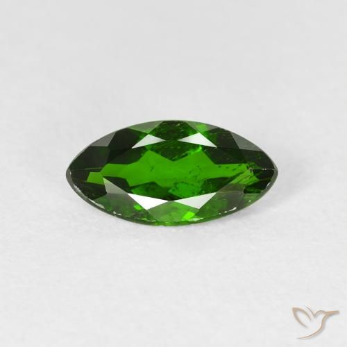 1.17ct 天然 明亮的森林绿 铬透辉石, 榄尖形, VS-SI