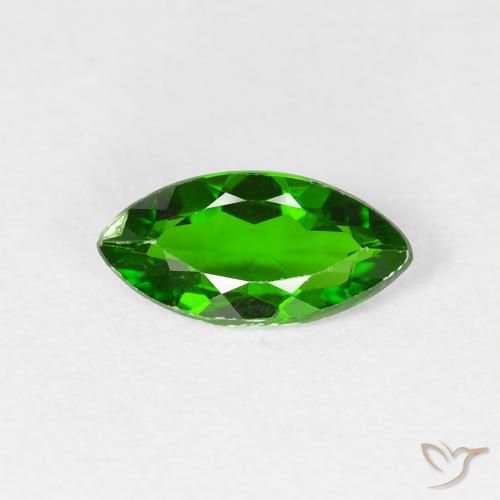 0.93ct 天然 暗绿色 铬透辉石, 榄尖形, VS-SI, Photo A