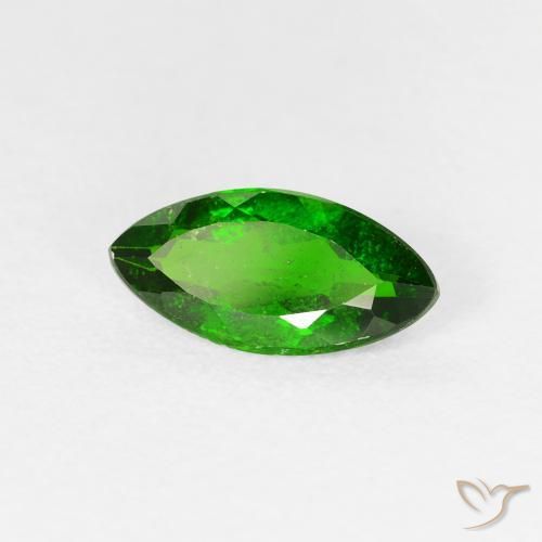 1.14ct 天然 暗绿色 铬透辉石, 榄尖形, VS-SI