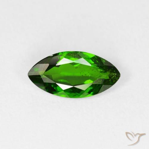 1.12ct 天然 暗绿色 铬透辉石, 榄尖形, VS-SI, Photo A