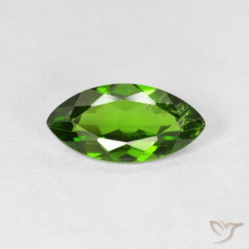 1.20ct 天然 中绿色 铬透辉石, 榄尖形, VS-SI