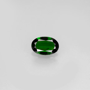 0.36克拉天然绿色铬碧玺，椭圆形切割，5.9×4毫米，VVS-VS