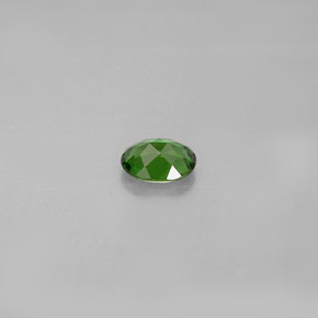 0.30克拉天然绿色铬碧玺，椭圆形切割，4.9×3.9毫米，VS