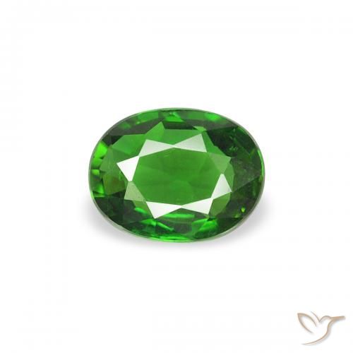 0.24ct 天然 浓绿 铬碧玺, 椭圆形, VVS