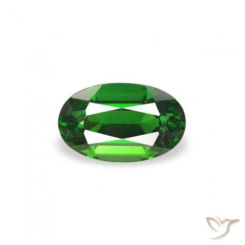 0.27ct 天然 暗绿色 铬碧玺, 椭圆形, VVS