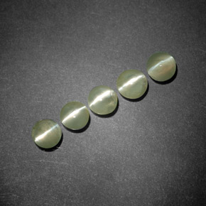 克拉天然金绿玉猫眼，透明，透明/半透明