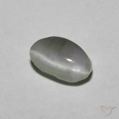 1.33克拉天然金绿玉猫眼，椭圆形，半透明
