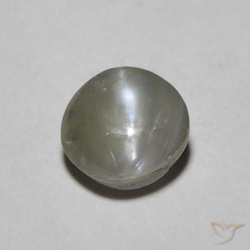 1.21ct 天然 中灰色 金绿玉猫眼, 椭圆形, 不透明