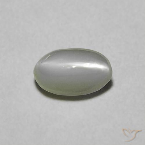 0.38ct 天然 中绿色 金绿玉猫眼, 椭圆形, 不透明