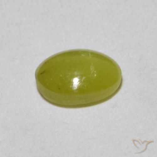 0.51克拉天然金绿玉猫眼，椭圆形，半透明