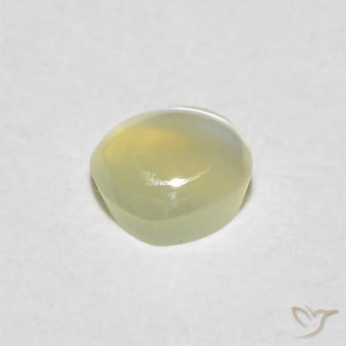 0.29克拉天然金绿玉猫眼，圆形的，半透明