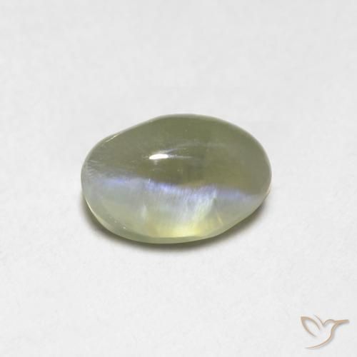 0.87克拉天然金绿玉猫眼，椭圆形，半透明