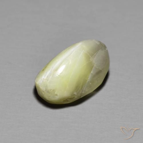 2.67克拉天然金绿玉猫眼，椭圆形，半透明
