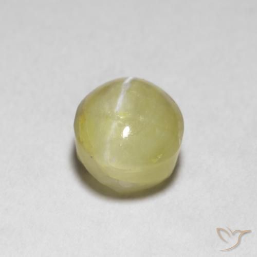 1.18克拉天然金绿玉猫眼，椭圆形，半透明