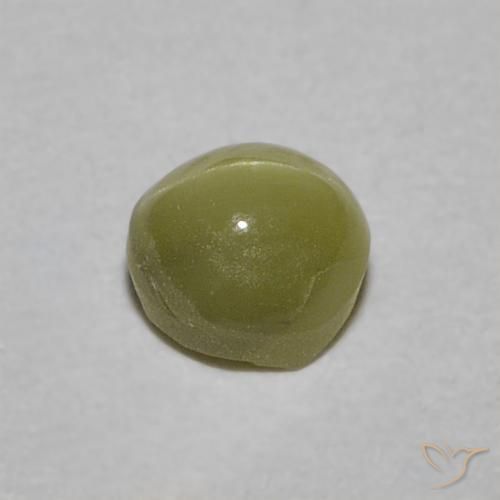 0.52克拉天然金绿玉猫眼，椭圆形，半透明